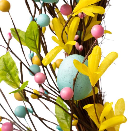 Glitzhome® 22" Easter Egg Wreath